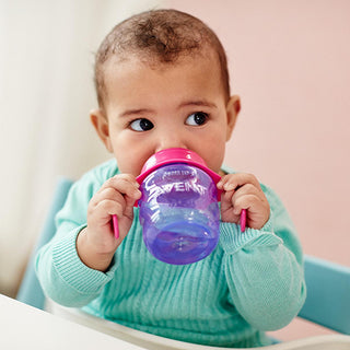 Philips Avent Sippy Cup for Baby Girls 6+ Months - Leak Proof Training Cup, 7 oz - Easy Grip, BPA Free Philips Avent Sippy Cup for Girls 6+ Months - Training Cup sippy cup, baby sippy cup, training cup, Philips Avent sippy cup, sippy cup for 6 month old, baby cup for girls, leak proof sippy cup, baby feeding cup, sippy cup, baby cup, training cup, Philips Avent, avent cup, 6 month old, cup for girls, leak proof, baby feeding, baby, infant, toddler, feeding supplies, baby essentials, spill proof cup, easy gr