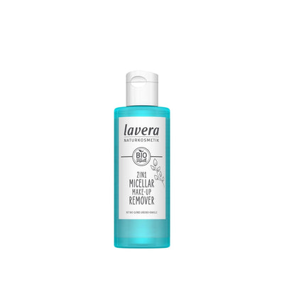 Lavera Natural Micellar Makeup Remover for Sensitive Skin - Gentle, Effective, 2-in-1 Cleansing Solution, 3.38 fl oz