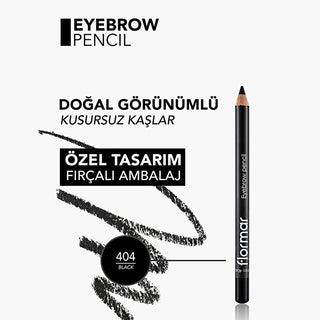 Flormar Eyebrow Pencil - Natural, Long-Lasting Eyebrow Makeup with Built-in Brush Flormar Eyebrow Pencil - Natural & Long-Lasting eyebrow pencil, Flormar eyebrow pencil, natural eyebrow makeup, long-lasting eyebrow product, eyebrow brush, brow grooming, makeup for eyebrows, natural makeup, cosmetic pencil, brow care