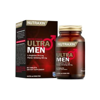 Nutraxin Ultra Men: Enhanced Energy & Vitality - L-Arginine, Ginseng, Tribulus - Herbal Supplement for Men's Health & Performance Nutraxin Ultra Men: Energy & Vitality | Herbal Supplement Nutraxin Ultra Men, L-Arginine supplement, Ginseng extract tablets, Herbal supplement for men, Tribulus Terrestris supplement, Dietary supplement for men's health, Natural energy supplement, Pine bark extract supplement, Men's health supplements, Supplement without allergens, men's health, herbal supplement, L-Arginine, Gi