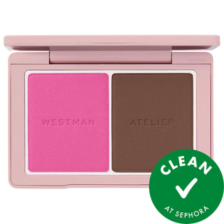 BABY CHEEKS - Face Trace Sculpting Powder Duo: Talc-Free Contour & Blush for Natural Definition, Buildable Matte Finish, Gluten-Free Clean Makeup BABY CHEEKS Contour & Blush: Talc-Free, Sculpting, Matte Finish Contour powder, Blush duo, Matte blush, Matte contour, Talc-free blush, Talc-free contour, Sculpting powder, Clean makeup, Gluten-free makeup, Buildable blush, makeup, blush, contour, talc-free, sculpting, matte finish, buildable, phytosqualane, pomegranate extract, gluten-free, cruelty-free, natural 