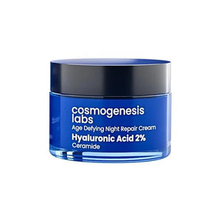 Cosmogenesis Labs Anti-Aging Night Repair Cream - Hydrating, Anti-Wrinkle, Moisturizing Cream for Dry Skin - 1.69 fl oz Cosmogenesis Labs Anti-Aging Night Cream - Hydrate & Repair Anti-Aging Night Cream, Hydrating Night Cream, Anti-Wrinkle Cream, Night Repair Cream, Moisturizing Cream for Dry Skin, Skincare, Cosmetics, Anti-Aging Skincare, Hydrating Skincare, Night Care, Wrinkle Reduction, Dry Skin Relief, Peptides, Hyaluronic Acid, Squalane, Centella Asiatica, Cosmetic Cream