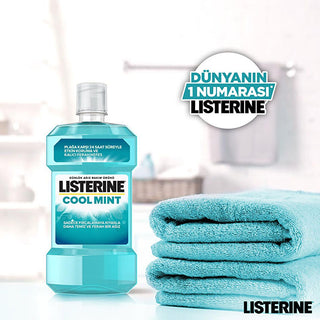 Listerine Cool Mint Antiseptic Mouthwash - Reduces Plaque, Freshens Breath - 16.9 fl oz Listerine Cool Mint Mouthwash - Reduce Plaque & Freshen Breath Listerine mouthwash, cool mint mouthwash, antiseptic mouthwash, oral hygiene products, plaque reduction, gingivitis prevention, fresh breath, oral care, mouthwash, Listerine Cool Mint, 16.9 fl oz, ethanol mouthwash, daily oral care