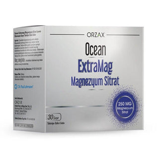 Ocean ExtraMag Magnesium Citrate Supplement 250 mg - 30 Sachets for Muscle & Nerve Support Ocean ExtraMag Magnesium Citrate 250 mg - 30 Sachets Magnesium Citrate Supplement, Magnezyum Sitrat, Ocean ExtraMag, Magnesium Supplement, Dietary Supplement, Muscle Support, Nerve Support, Energy Production, Health Supplements, Wellness Products, Dietary Health, Magnesium Deficiency, Supplement for Adults, Health and Wellness