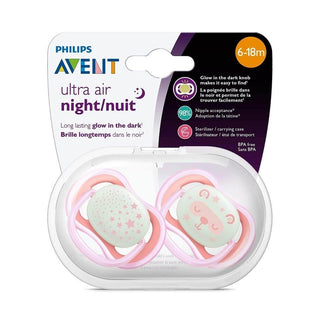 Philips Avent Ultra Air Night Baby Pacifier - Glow-in-the-Dark, Orthodontic, Easy Clean - 6-18m Philips Avent Ultra Air Night Pacifier - Glow-in-the-Dark Baby Pacifier, Philips Avent Ultra Air Night, Glow-in-the-dark Pacifier, Orthodontic Pacifier, Easy Clean Pacifier, baby comfort, soothing solutions, oral health, new parents, baby essentials