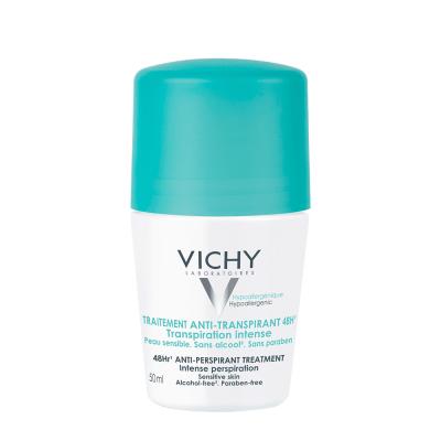 Vichy Intense Anti-Perspirant Deodorant for Excessive Sweating - Long Lasting Sweat & Odor Protection, Alcohol & Paraben