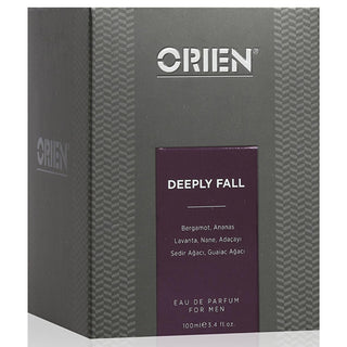 Orien Deeply Fall Men's Perfume: Long Lasting EDP with Fruity & Woody Notes - Best Men's Fragrance, 100 ml Orien Deeply Fall Men's Perfume - Long Lasting Fruity Woody Scent men's perfume, erkek parfüm, Orien Deeply Fall, long lasting perfume men, fruity woody perfume, cedarwood fragrance, bergamot perfume men, men's cologne, EDP perfume men, best men's fragrance, cologne for men, long-lasting scent, woody fragrance, fruity scent, bergamot, cedarwood, mint, lavender, sage, men's fragrance, perfume for men, f
