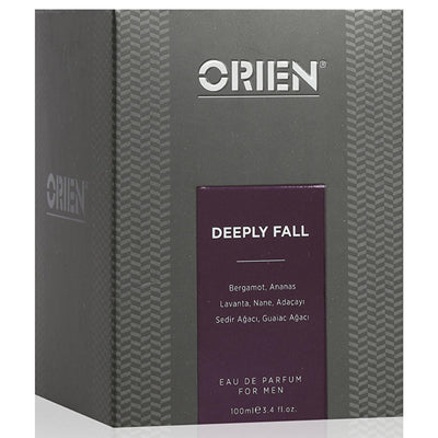 Orien Deeply Fall Men's Perfume: Long Lasting EDP with Fruity & Woody Notes - Best Men's Fragrance, 100 ml