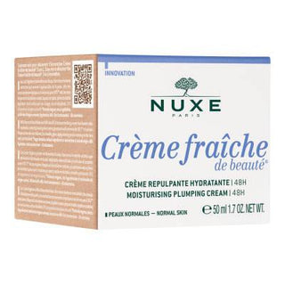 Nuxe Crème Fraîche: 48-Hour Hydrating Facial Moisturizer for Normal Skin | Botanical Plumping Cream with Sweet Almond Oil & Shea Butter Nuxe Crème Fraîche: 48H Hydration - Normal Skin Moisturizer Nuxe moisturizer, 48 hour hydration cream, normal skin moisturizer, botanical skincare, sweet almond oil cream, plumping face cream, Nuxe Crème Fraîche, hydrating face cream normal skin, natural face moisturizer, shea butter skin cream, facial moisturizer, hydrating cream, almond oil, shea butter, skin care, beauty