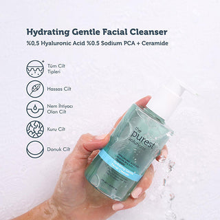 The Purest Solutions Gentle Cleansing Gel - Hyaluronic Acid Skincare for Dry & Sensitive Skin Gentle Cleansing Gel - Hyaluronic Acid for Dry Skin gentle cleansing gel, hyaluronic acid skincare, dry skin care, sensitive skin products, ceramide skincare, skincare routine, makeup removal, hydration, skin rejuvenation, skin barrier, gentle skincare, daily skincare, cleansing gel, dry skin solution, sensitive skin care