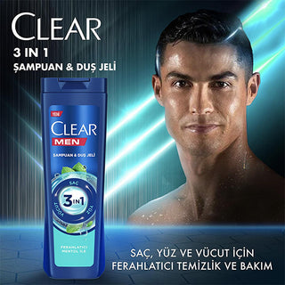 Clear Men 3-in-1 Menthol Refreshing Shampoo, Shower & Face Wash: Combat Dandruff, Cleanse & Invigorate - All In One! Clear Men 3-in-1: Menthol Shampoo, Shower & Face Wash 3 in 1 shampoo, men's shower gel, anti dandruff shampoo, menthol shampoo, body wash for men, dandruff shampoo and body wash, clear men shampoo, refreshing body wash, shampoo face wash body wash, men's grooming products, 3-in-1, menthol, dandruff control, mens grooming, hair care, skin care, body care, refreshing, convenient, time-saving, s