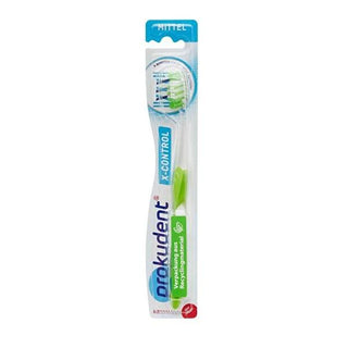 Prokudent X Control Medium Toothbrush: Superior Plaque Removal & Gum Care, Ergonomic Grip for Effective Cleaning Prokudent Medium Toothbrush: Superior Clean & Gum Care toothbrush, manual toothbrush, medium toothbrush, interdental toothbrush, gum care toothbrush, plaque removal toothbrush, ergonomic toothbrush, Prokudent toothbrush, oral hygiene, dental care, plaque removal, gum health, interdental cleaning, ergonomic design, non-slip grip, comfortable grip, medium bristles, X-shaped bristles, gifts for him,