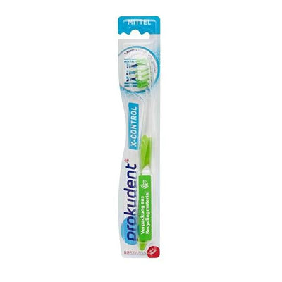 Prokudent X Control Medium Toothbrush: Superior Plaque Removal & Gum Care, Ergonomic Grip for Effective Cleaning