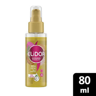Elidor Coconut Oil Hair Serum: Damage Repair, Strengthening & Shine - Natural, Paraben-Free Formula, Lightweight & Nourishing - 2.7 fl oz Elidor Coconut Oil Hair Serum - Repair & Shine hair serum, coconut oil hair serum, damage repair hair serum, hair strengthening serum, natural hair serum, paraben-free hair serum, hair care coconut oil, hair repair oil, Elidor hair serum, hair oil, coconut oil, hair repair, strengthening, shine, hydration, natural hair care, paraben free, recyclable, eco-friendly, hair tr