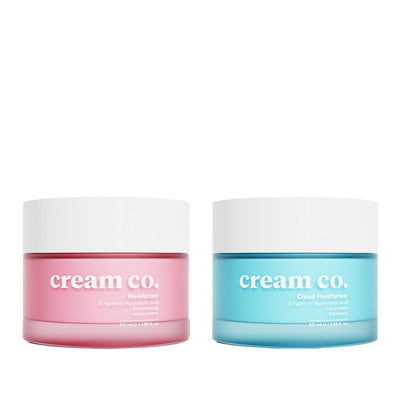 Cream Co. Moisturizing & Repairing Cream Set: Hydrating Skincare Duo for Dry, Damaged Skin - Affordable Skin Repair Crea