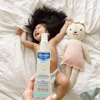 Mustela Baby Hair Styler & Body Freshener Spray 200ml - Gentle Detangling & Refreshing for Newborns