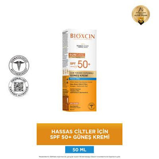Bioxcin Very High Protection Sun Cream SPF50+ - Non-Greasy, Water-Resistant Sunscreen for Sensitive Skin Bioxcin SPF50+ Sunscreen Cream for Sensitive Skin Sunscreen Cream SPF 50+, Sensitive Skin Sun Protection, Non-greasy Sunscreen, Water-resistant Sun Cream, Fragrance-free Cosmetics, sun care, skin protection, moisturizing sunscreen, non-comedogenic, UVA/UVB protection, thermal water, hyaluronic acid, acne-prone skin, outdoor activities, beach essentials, hiking gear
