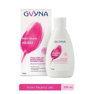 gyna-intimate-wash-sensitive-200ml-bottle, gyna-intimate-wash-sensitive-200ml-application Gvyna Intimate Wash - Sensitive Formula | 200ml Gvyna Intimate Wash Sensitive 200ml intimate-wash, sensitive-skin, gynecological-tested, hypoallergenic, alcohol-free, daily-use, personal-care, gentle-cleansing, natural-ingredients, ai-generated
