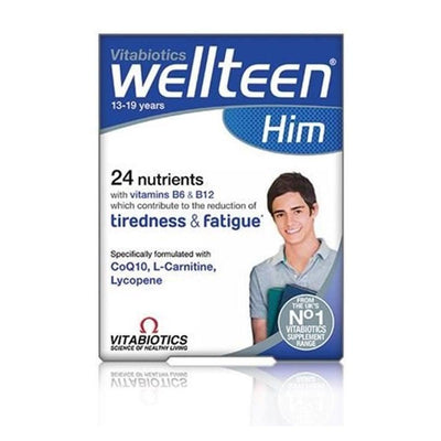 Vitabiotics Wellteen Him Dietary Supplement for Teenage Boys - Multivitamin & Mineral Support for Adolescents