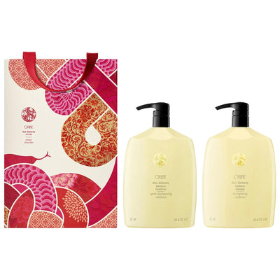 Oribe Lunar New Year Hair Alchemy: Strengthening Shampoo & Conditioner Set - Breakage Repair, Vegan, Sulfate-Free, Elast