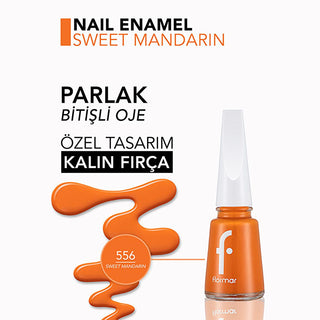 flormar nail enamel in sweet mandarin, vibrant flormar nail polish color, high pigmentation flormar nail enamel Flormar Nail Enamel Sweet Mandarin - Intense Pigmentation for Beauty Enthusiasts | 0.32 fl. oz. Flormar Nail Enamel Sweet Mandarin - Vibrant Color for All flormar, nail-enamel, sweet-mandarin, beauty-products, nail-polish, vibrant-colors, teen-beauty, adult-beauty, long-lasting, ai-generated