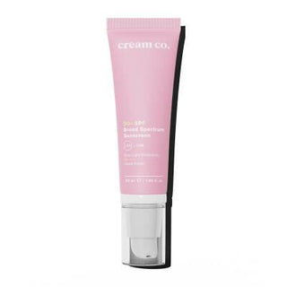Cream Co. Broad Spectrum Sunscreen SPF 50+ - Moisturizing, Vegan, Non-Greasy, Velvet Finish Cream Co. Sunscreen SPF 50+ - Broad Spectrum, Moisturizing & Vegan Broad Spectrum Sunscreen, Vegan Sunscreen, SPF 50+ Sunscreen, Moisturizing Sunscreen, Non-greasy Sunscreen, Sunscreen, Skincare, Vegan Skincare, Hypoallergenic Sunscreen, Sun Protection, Anti-Aging Sunscreen