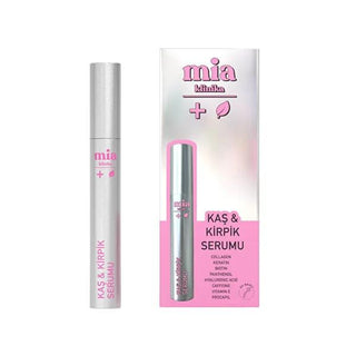 Mia Klinika Eyebrow and Eyelash Serum - Strengthens, Nourishes, and Enhances Appearance - 6ml Mia Klinika Eyebrow & Eyelash Serum - Strengthens & Nourishes eyebrow serum, eyelash serum, strengthening eyebrows and eyelashes, natural ingredients for eye care, water-based eyebrow and eyelash serum, non-greasy formula for sensitive eyes, pre-makeup eyebrow and eyelash care, beauty, cosmetics, eye care, brow enhancement, lash growth