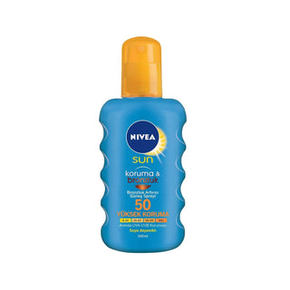 Nivea Sun Bronzluk Artırıcı Güneş Spreyi Spf 50 200 ml - Sun Protection Spray with Bronzing Effect Nivea Sun SPF 50 Bronzing Sunscreen Spray - Sun Protection Nivea Sun, Sunscreen Spray, SPF 50, Bronzing Sunscreen, Sun Protection Spray, Sun Care, Skincare, Outdoor Essentials, Beach Essentials, Sun Protection, Tanning, Nivea, Cosmetics, Beauty, Sun Spray
