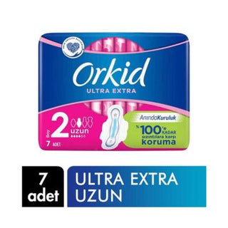 Orkid Ultra Extra Long Hygienic Pads: Ultimate Feminine Hygiene, Ultra Absorbent, Dermatologically Tested - 7 Count Orkid Ultra Long Pads: Ultimate Protection & Comfort hygienic pads, feminine hygiene, menstrual pads, ultra absorbent pads, long sanitary pads, dermatologically tested pads, Orkid pads, sanitary napkins, menstrual protection products, feminine care, period protection, leak protection, overnight pads, sensitive skin pads, women's health, menstrual cycle, absorbency, comfort, dryness, skin-frien