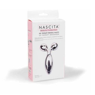 Nascita 3D Massage Roller for Body Shaping and Skin Tightening - Manual Therapy Tool for Face, Legs, and Body Nascita 3D Massage Roller for Body & Face massage roller, 3D massage, body shaping, skin tightening, wellness tool, self-massage, manual therapy, face massage, leg massage, body massage, relaxation, stress relief, skincare, body contouring, circulation improvement, lymphatic drainage, Gold, Silver