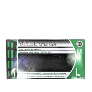 Bimel Nitrile Examination Gloves - Powder-Free, Black, Large - 100 Count - Latex Allergy Friendly Bimel Nitrile Gloves - Powder-Free, Black, Large, 100 Count Nitrile examination gloves, Powder-free gloves, Black nitrile gloves, Large size nitrile gloves, Medical gloves bulk, Latex allergy friendly gloves, Healthcare professional supplies, Medical examination gloves, Durable medical gloves, Hypoallergenic gloves