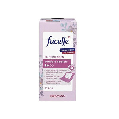 Facelle Daily Pads Normal 30 Count - Breathable, Comfortable Feminine Hygiene Products for Women