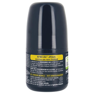 SO’BİO Organic Roll-On Deodorant for Men - Ginger Scent, 24hr Protection, Aluminum-Free SO’BİO Organic Roll-On Deodorant for Men - 24hr Protection organic deodorant, roll-on deodorant for men, ginger scent deodorant, aluminum-free deodorant, natural personal care, men's grooming, natural deodorant, 24-hour protection, sensitive skin friendly, eco-friendly personal care