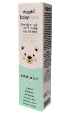 Dermoskin BabyCare Prebiotic & Postbiotic Face Cream for Sensitive Skin - Natural, Moisturizing, Soothing Baby Skincare Dermoskin BabyCare Face Cream - Natural & Moisturizing Baby face cream, Prebiotic and Postbiotic skincare, Natural baby skincare products, Sensitive skin baby care, Moisturizing baby face cream, Baby skincare, Prebiotics, Postbiotics, Calendula Extract, Shea Butter, Hyaluronic Acid, Ceramide Complex, Gentle baby products, Skincare for infants