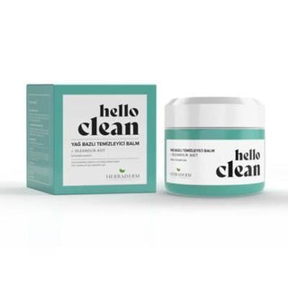 Herbaderm Hello Clean: Oleanolik Acid Oil-Based Cleansing Balm - Gentle & Effective Makeup Remover for Clear, Balanced Skin (100ml / 3.38 fl oz) Herbaderm Cleansing Balm: Gentle Oil Cleanser & Makeup Remover oil based cleanser, cleansing balm, makeup remover, pore minimizing cleanser, oleanolik acid cleanser, gentle makeup remover, waterproof makeup remover, oil cleanser for oily skin, fragrance free cleanser, alcohol free makeup remover, oil based cleanser, cleansing balm, makeup removal, pore minimizing, 