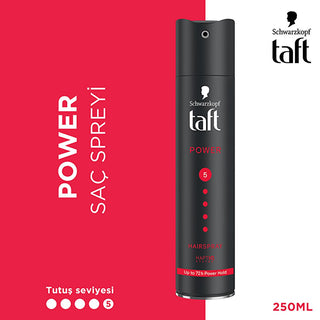 Taft Power Caffeine Hair Spray - Strong Hold Caffeine Hair Spray for Long-Lasting Styling
