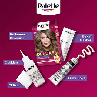 palette deluxe hair color 7-11 ash brown, before and after hair dye result, palette hair color application process Palette Deluxe Hair Color - 7-11 Ash Brown for Beauty Enthusiasts | Long-Lasting Vibrant Color Palette Hair Color 7-11 Ash Brown palette, hair-color, ash-brown, beauty-enthusiasts, hair-dye, vibrant-color, long-lasting, micro-oils, easy-application, ai-generated