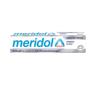 Meridol Gentle White Whitening Toothpaste for Adults - 75ml, Gum Health & Fluoride Meridol Gentle White Toothpaste for Gum Health & Whitening Whitening toothpaste, Adult toothpaste, Gum health toothpaste, Meridol Gentle White, Fluoride toothpaste, Oral care, Healthy smile, Whiter teeth, Gentle whitening, Amin florür, Kalay florür, Oral health products