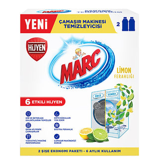 Washing machine cleaner lemon 2 x 8.5 fl. oz., Marc washing machine cleaner with lemon scent Marc Washing Machine Cleaner - Lemon 2 x 8.5 fl. oz. | For Optimal Machine Performance Marc Washing Machine Cleaner Lemon 2 x 8.5 fl. oz. washing-machine-cleaner, lemon-scent, machine-care, cleaning-supplies, laundry, home-cleaning, appliance-cleaner, marc, ai-generated, household