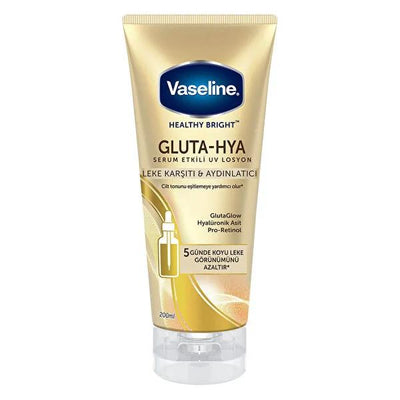 Vaseline Gluta-Hya Serum UV Body Lotion - Anti-spot, Brightening & Hydrating with Hyaluronic Acid & Pro-Retinol - 6.76 f