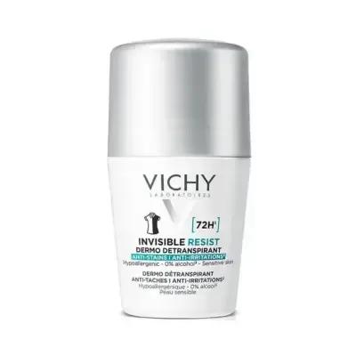 Vichy Anti-Stain Roll-On Deodorant for Women - 48 Hour Sweat & Odor Protection, Alcohol-Free, Hypoallergenic - No White 