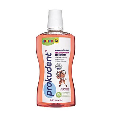 Prokudent Children's Mouthwash - Forest Fruit Flavor, 16.91 fl oz, Fluoride, Alcohol-Free for Kids 6+ Years