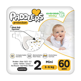 paddlers protection bebek bezi mini 60 adet, soft breathable surface of paddlers protection diapers, flexible side panels of paddlers protection diapers Paddlers Protection Bebek Bezi - Mini 60 Adet | 3-6 Kg Paddlers Protection Bebek Bezi - Mini 60 Adet paddlers-protection, baby-diapers, newborn-products, eco-friendly-diapers, soft-baby-bezi, moisture-wicking, comfortable-diapers, parenting, baby-care, ai-generated