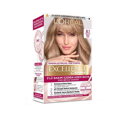 L'Oréal Paris L'OrŽal Paris Excellence Creme Hair Dye - Nourishing Hyaluronic Acid Formula for Long-Lasting Rich Color