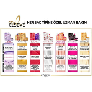 Loreal Paris Elseve Mucizevi Yağ Besleyici Bakım Kremi - Nourishing Hair Cream with Amla Oil for Softness & Shine Loreal Paris Elseve Hair Cream for Soft & Shiny Hair Loreal Paris Elseve, Hair care cream, Amla oil hair treatment, Nourishing hair cream, Softening hair product, Hair nourishment, Soft hair, Shiny hair, Easy combing, Normal hair care, Dry hair care, Hair care routine, Hair health, Amla oil benefits