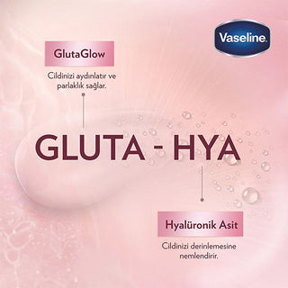 Vaseline Gluta-Hya Serum Etkili Canlandırıcı Vücut Losyonu - Moisturizing Body Lotion with Hyaluronic Acid & GlutaGlow Technology Vaseline Gluta-Hya Serum Body Lotion - Hydrate & Brighten Vaseline Gluta-Hya Serum Body Lotion, Moisturizing Body Lotion, Skin Brightening Lotion, Hyaluronic Acid Body Care, Dermatologically Tested Skincare, Hydrating Body Lotion, Brightening Body Care, GlutaGlow Technology, Niacinamide Enriched, Non-Greasy Moisturizer, Daily Skincare, Sensitive Skin Friendly, Radiant Skin, Dry S