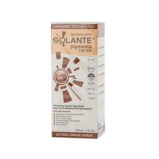 solante tinted sun care lotion spf50+, solante sun care lotion bottle, application of solante sunscreen Solante Tinted Sun Care Lotion SPF50+ - Color-Enhancing Protection | 150ml Solante Tinted Sun Care Lotion SPF50+ | 150ml solante, tinted-sun-care, spf50, sunscreen, outdoor-skin-protection, sensitive-skin-friendly, moisturizing-sunscreen, active-lifestyle, water-resistant, ai-generated