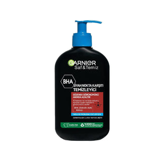Garnier Saf ve Temiz Blackhead Remover Cleanser - Effective Skincare for Acne Prone Skin, 8.45 fl oz Garnier Blackhead Remover Cleanser for Acne Prone Skin Blackhead remover, Garnier Saf ve Temiz, Siyah Nokta Karşıtı Temizleyici, Skincare cleanser, Acne prone skin care, Skincare, Blackhead removal, Acne treatment, Facial cleanser, Garnier skincare, Cleansing solution, Skin purification, Anti-blackhead products, Acne prone skin solutions, Gentle skincare, Effective cleansing