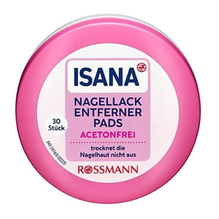 Isana Acetone-Free Nail Polish Remover Pads - 30 Count, Gentle on Nails and Skin Isana Acetone-Free Nail Polish Remover Pads - Gentle & Effective acetone-free nail polish remover, nail polish remover pads, Isana nail care, asetonsuz oje çıkarıcı, nail care for sensitive nails, nail polish remover, gentle nail care, nail health, artificial nail care, convenient nail polish removal, nail polish removal pads, sensitive nail solutions, Isana products