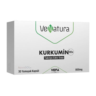 VeNatura Curcumin Supplement - 800mg Turmeric Capsules for Anti-Inflammatory Support, Gluten-Free, Non-GMO - 30 Soft Cap
